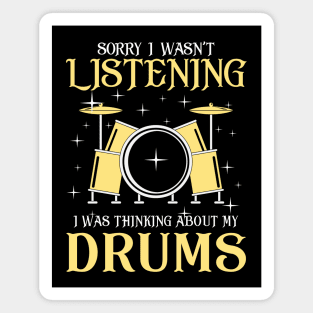 Funny Drummer Birthday Gift Magnet